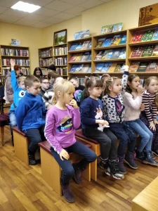 Дети принимают участие в викторине о «Беловежской пуще»