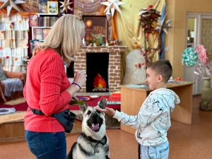 Встреча с поисковой собакой прошла в детской библиотеке-7
