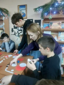 Новогодний мастер-класс в специальной библиотеке-филиале