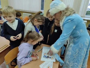 Снегурочка в гостях у группы продленного дня-9