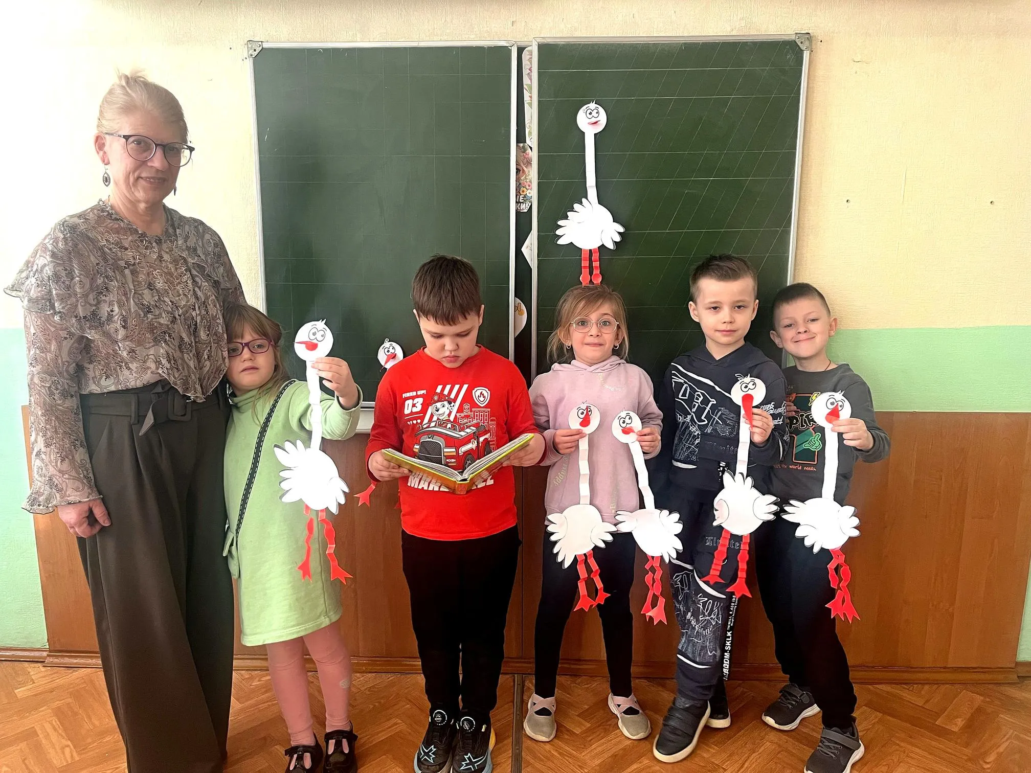 Буслик в гостях у ребят