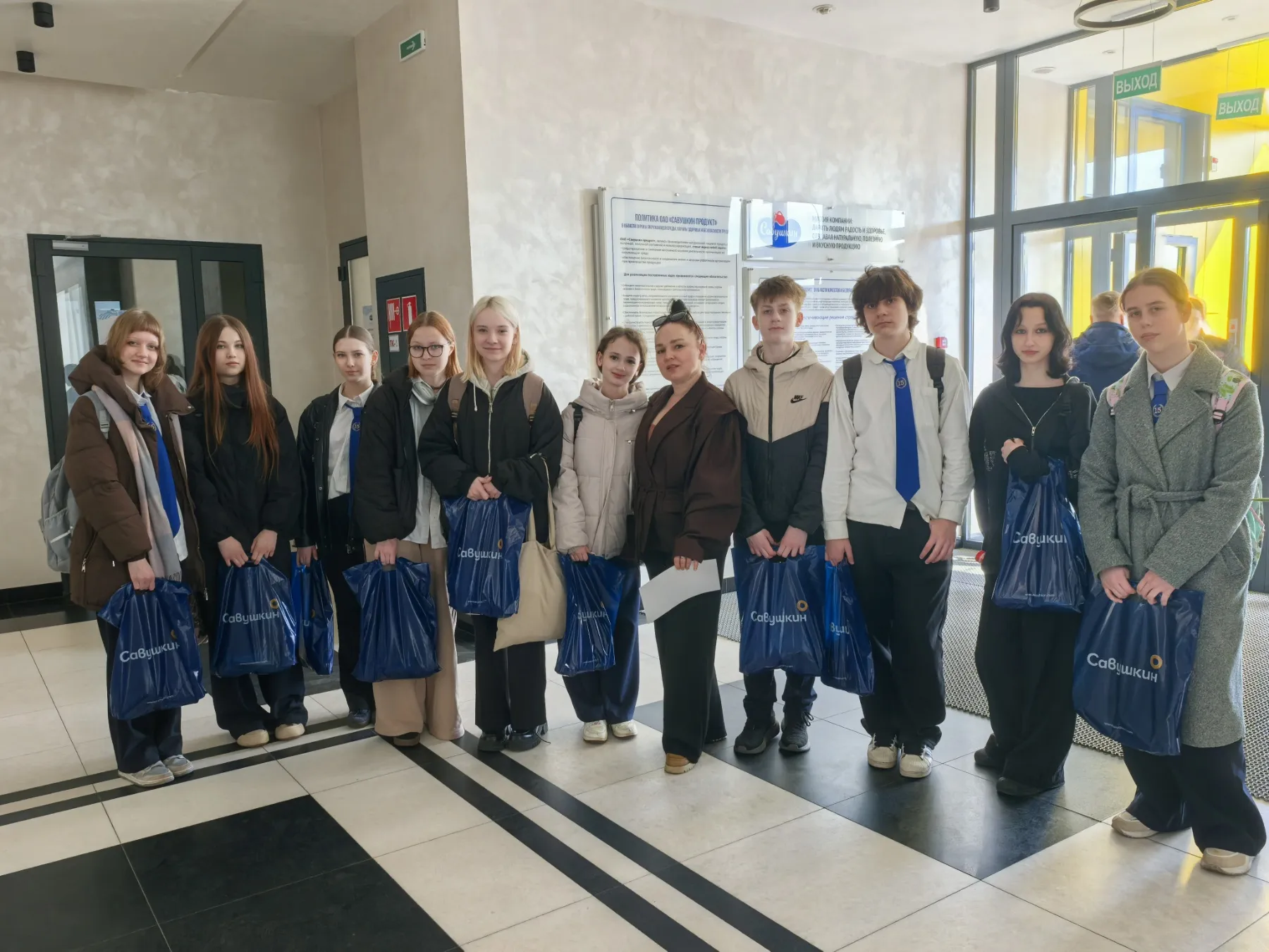 Участники проекта «Кем быть?» посетили ОАО «Савушкин продукт»